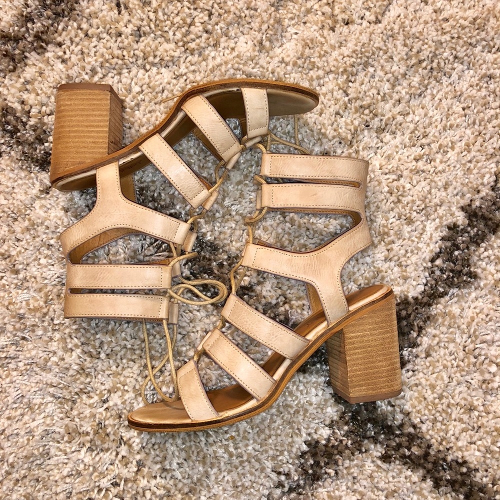 Therapy Tan Sandals with Heel